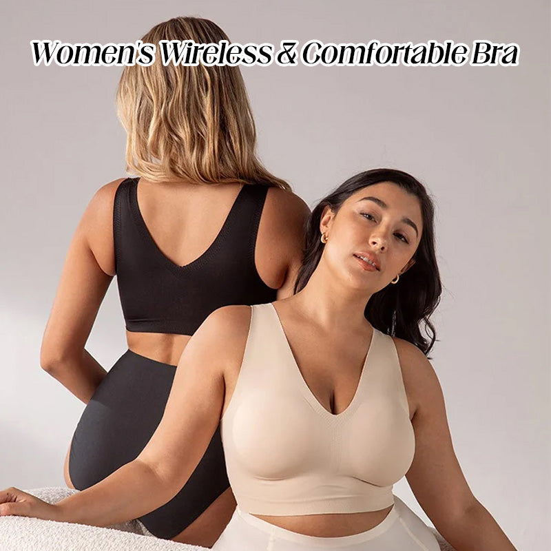💃【Must-Have für Curvy Ladies!】 Bügelloser Mega-Comfort-BH | Aktion: Kauf 2, 1 gratis! Schluss mit drückenden Trägern – endlich frei atmen! 👙