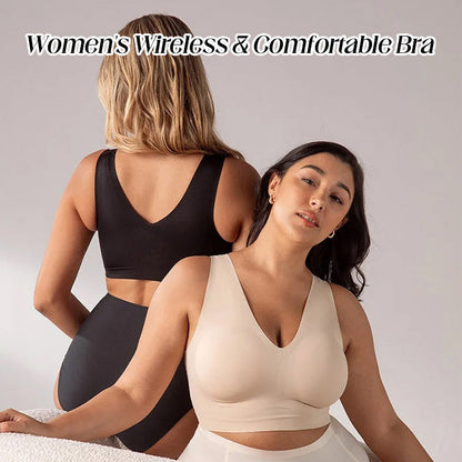 💃【Must-Have für Curvy Ladies!】 Bügelloser Mega-Comfort-BH | Aktion: Kauf 2, 1 gratis! Schluss mit drückenden Trägern – endlich frei atmen! 👙