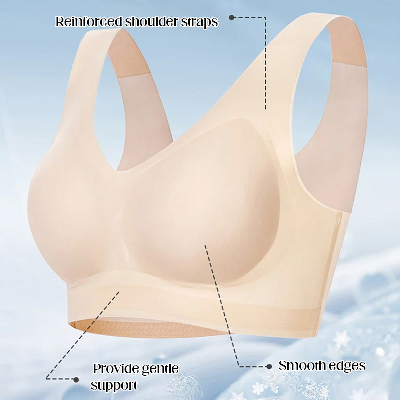 💃【Must-Have für Curvy Ladies!】 Bügelloser Mega-Comfort-BH | Aktion: Kauf 2, 1 gratis! Schluss mit drückenden Trägern – endlich frei atmen! 👙