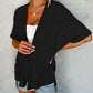 🌼 SOMMER-SONDERANGEBOT 50% RABATT! ✨Damen Freizeit-Oberhemd in einfarbigem Design – locker, leicht & vielseitig – ideal über Tops oder als leichte Jacke für Sommer & Alltag
