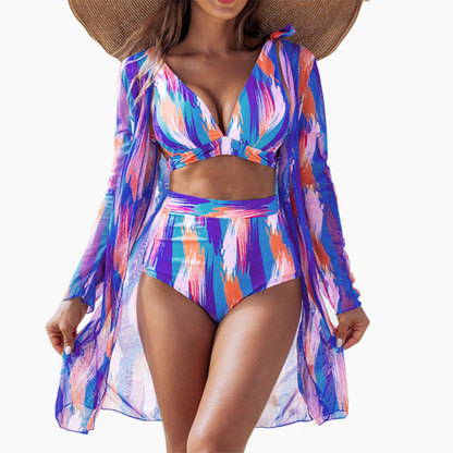 ✨ Modisches & sexy 3-teiliges Bikini-Set – Stilbewusst & sinnlich