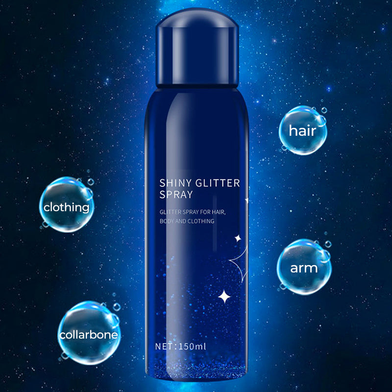✨🎪 Festival-taugliches BodyGlitzerspray: Langanhaltender Glanz (2er-Pack)