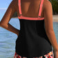 Bedrucktes Badeanzug-Set mit Oberteil und Shorts
