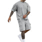 Set aus Freizeit-T-Shirt mit kurzen Ärmeln und Shorts für Herren