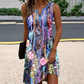 ✨Müheloser Stil: Komfort trifft Eleganz🏖️Sommer-Specials🌴Damen ärmellose V-Ausschnitt-Printkleider