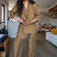Damen modisches zweiteiliges Set aus Oberteil und Hose