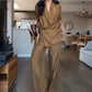 Damen modisches zweiteiliges Set aus Oberteil und Hose