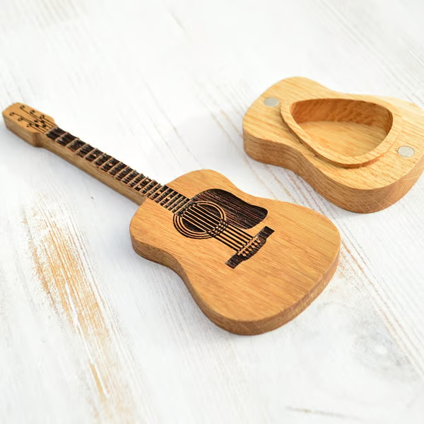 🎁Holzplektrum-Box für Akustikgitarre🎸