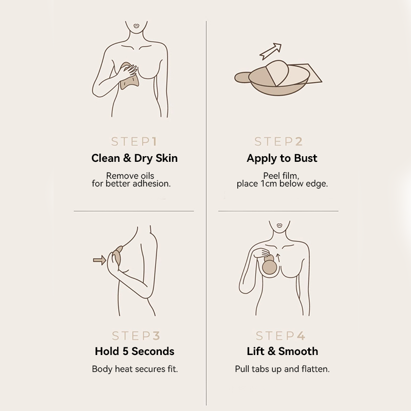 ⏰ LETZTER TAG! 🎁 KAUFE 1, ERHALTE 1 GRATIS✨ Nahtlose Push-up Nippelabdeckungen für Damen