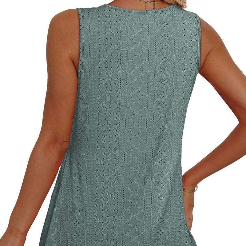 ⏳Begrenzte Zeit 50% Rabatt💥Lässiges ärmelloses Damen-Top mit V-Ausschnitt und Blumenrüschen