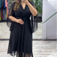 👗Elegantes Kleid mit V-Ausschnitt für Frauen