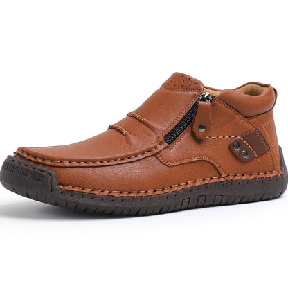 Outdoor-Sneaker für Herren im Retro-Stil aus PU-Leder