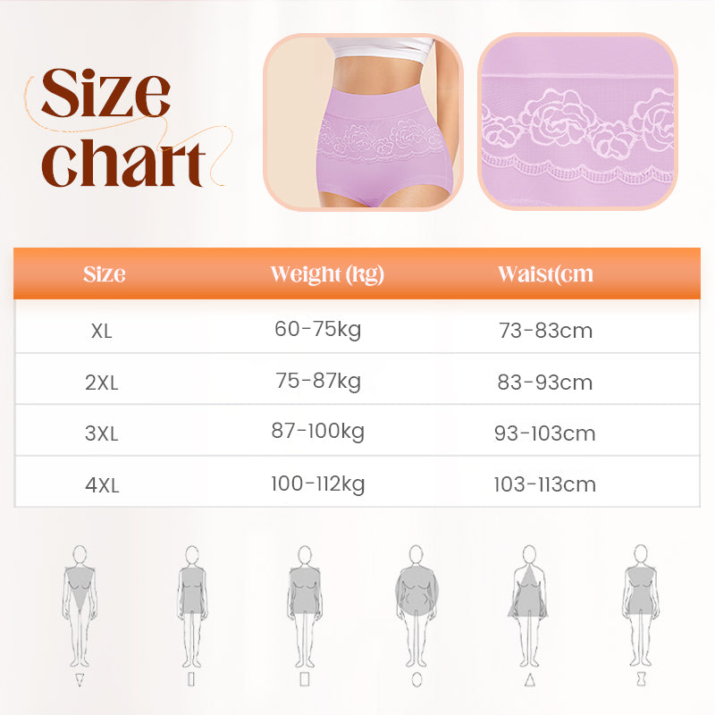 Damen Unterhosen in großer Größe mit hoher Taille
