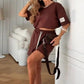 🌟Damen-Zweiteiler mit stylischem Top und Shorts