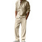 Herren Freizeit-Set – atmungsaktives Hemd & Hose – bequem, leicht & vielseitig – ideal für Sommer, Alltag & Reisen