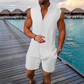 Herren Sommer-Zweiteiler ☀️ Ärmelloses Top & Shorts Set für Freizeit
