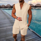 Herren Sommer-Zweiteiler ☀️ Ärmelloses Top & Shorts Set für Freizeit