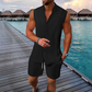 Herren Sommer-Zweiteiler ☀️ Ärmelloses Top & Shorts Set für Freizeit