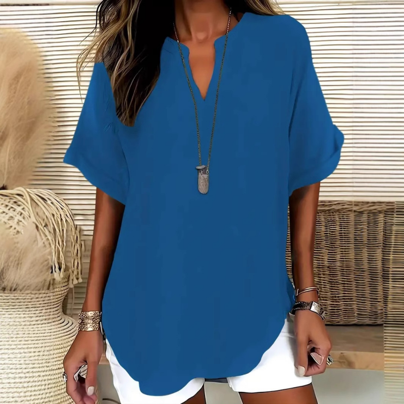 🌸50% RABATT 👚 Damen-Freizeithemd – locker geschnitten, einfarbig & atmungsaktiv, ideal für Sommer, Büro & Freizeit ☀️🌸