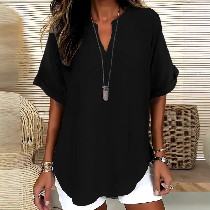 🌸50% RABATT 👚 Damen-Freizeithemd – locker geschnitten, einfarbig & atmungsaktiv, ideal für Sommer, Büro & Freizeit ☀️🌸