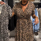 🔥Sommer-Schnäppchen 49％ RABATT💝Modisches Maxikleid mit Leopardenmuster für Damen