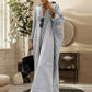 🌸Was soll ich morgen anziehen?💐Gestreifte Strickjacke Loose Large Size Unregelmäßiges Kleid