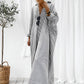 🌸Was soll ich morgen anziehen?💐Gestreifte Strickjacke Loose Large Size Unregelmäßiges Kleid