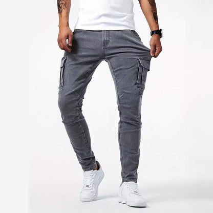 👖🔥 50% RABATT! Men's Slim Fit Jeans mit funktionalen Taschen – schlanke Silhouette, smarter Stauraum.
