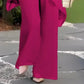 💎 50% RABATT! 💎 Damen-Chiffon-Zweiteiler – Asymmetrisches Doppellagiges Top & Weite Hose, Atmungsaktiv & Elegant für Frühling & Urlaub 🌸👗