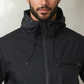 Einfarbige Outdoor-Sportjacke für Herren