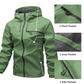 Einfarbige Outdoor-Sportjacke für Herren