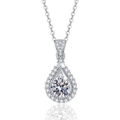 ✨Sterling Silver Moissanite Drop Necklace