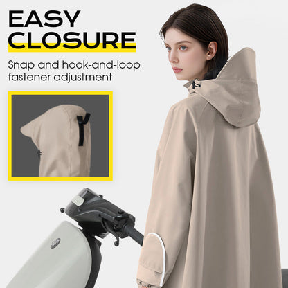 🌧️Übergroßer E-Bike Regenponcho mit Kapuze - Unisex Design für alle Fahrer