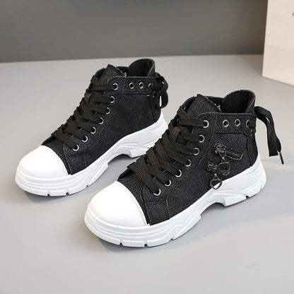 💖2025 Neuzugänge💖Lässige Canvas-Schuhe für Damen mit dicker Sohle