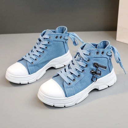💖2025 Neuzugänge💖Lässige Canvas-Schuhe für Damen mit dicker Sohle