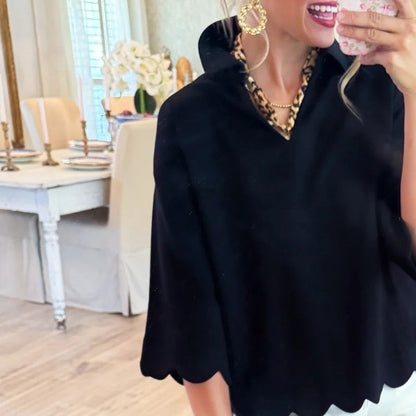 💗LETZTER TAG AKTION - 50% RABATT💗Casual Damen Top in Uni-Farbe