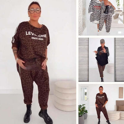 💜 LETZTER TAG DER AKTION – 49% RABATT 💜 Elegantes Damen-Set mit Leopardenmuster