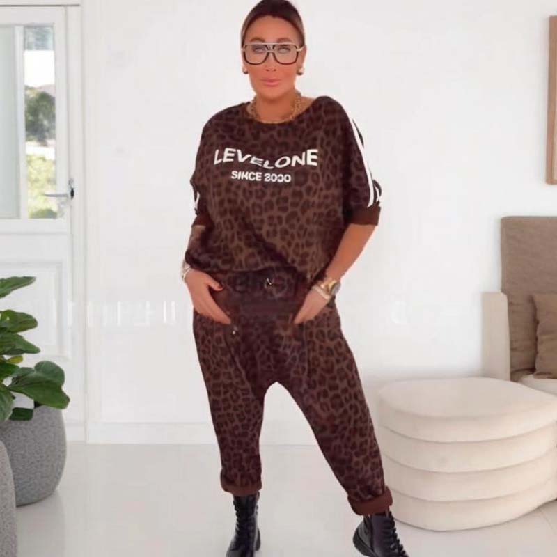 💜 LETZTER TAG DER AKTION – 49% RABATT 💜 Elegantes Damen-Set mit Leopardenmuster