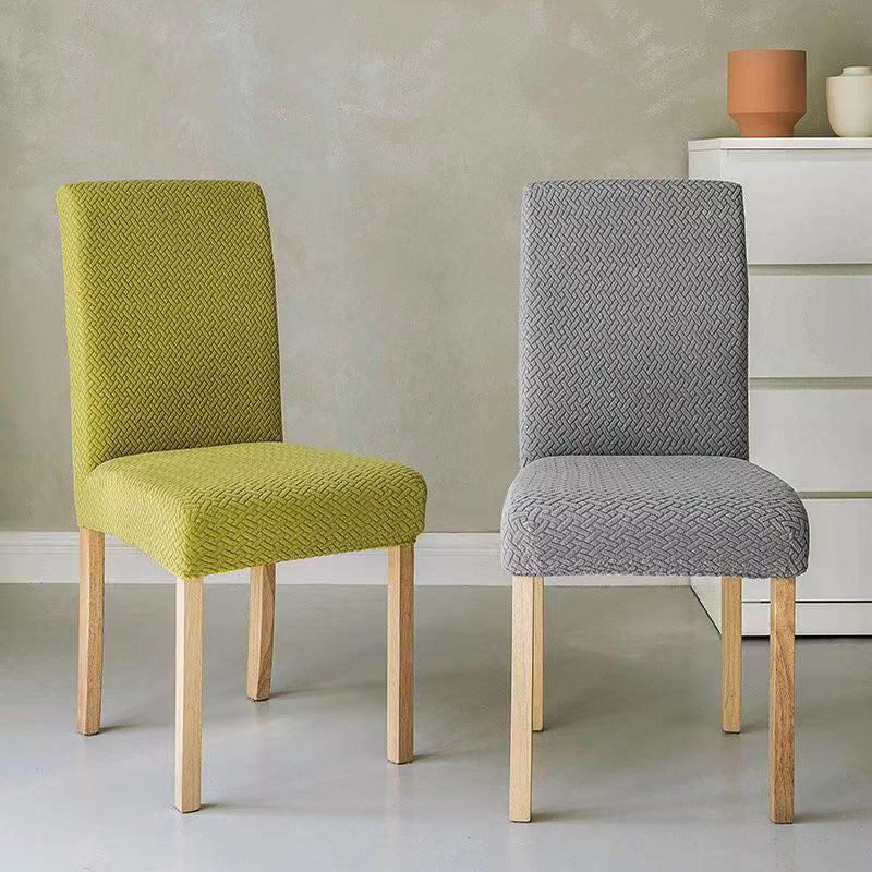 🪑 50 % Rabatt! Elegante Jacquard-Stuhlhusse mit Karomuster – Stretch Stuhlbezug für Esszimmerstühle