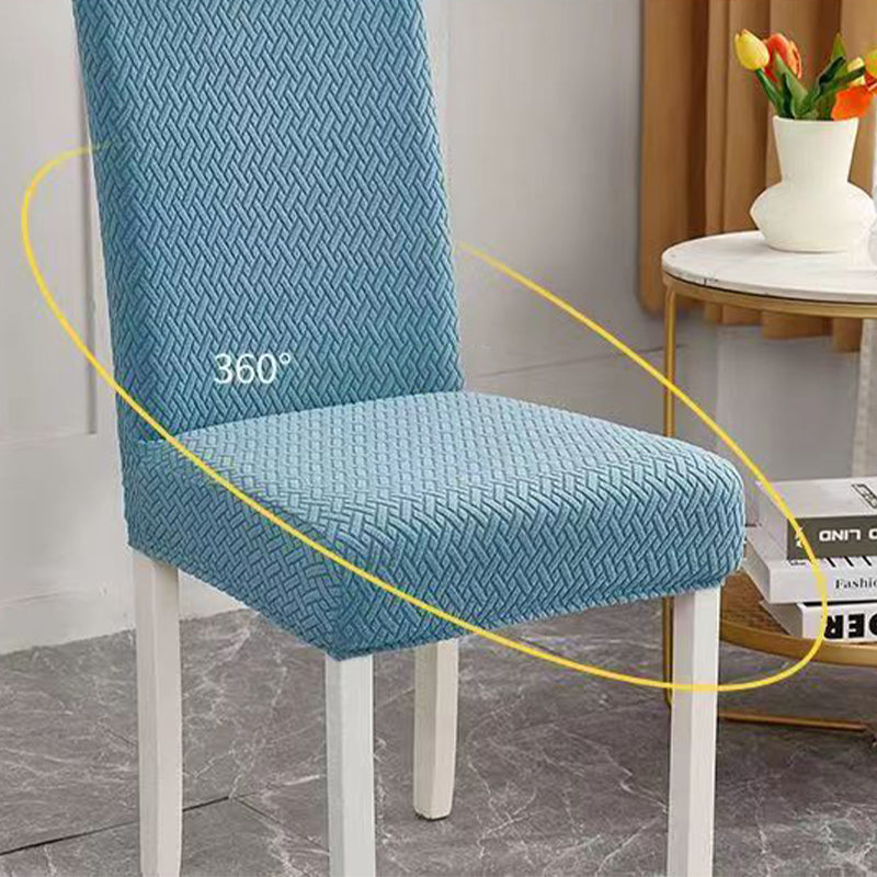 🪑 50 % Rabatt! Elegante Jacquard-Stuhlhusse mit Karomuster – Stretch Stuhlbezug für Esszimmerstühle