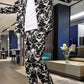 Herren-Set aus Jacke und Hose mit Blumenmuster