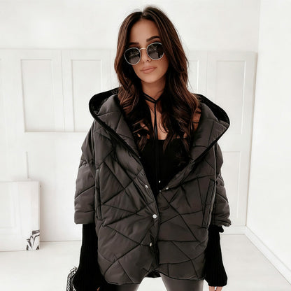 Damen Steppjacke mit Kapuze