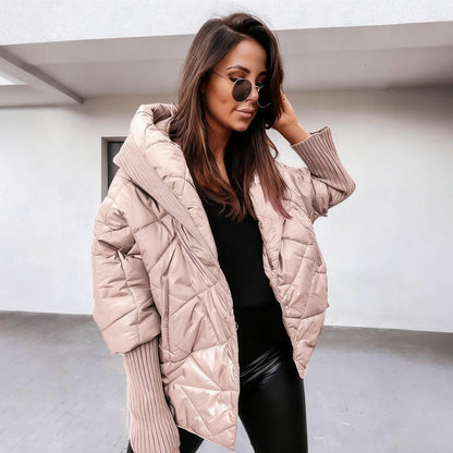Damen Steppjacke mit Kapuze