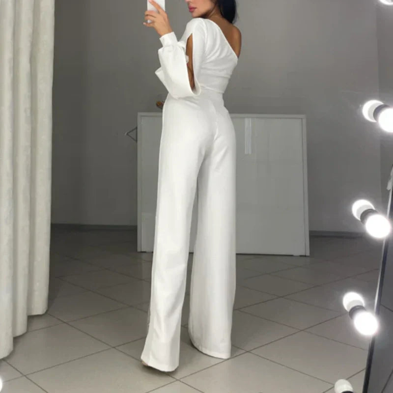 Glitzer-Mesh-Overall mit Ein-Schulter-Träger und Schlag
