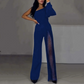 Glitzer-Mesh-Overall mit Ein-Schulter-Träger und Schlag