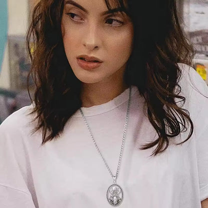 ✨ Mondlicht-Muse-Halskette – 🌙 Vintage-Oval-Anhänger für die moderne Göttin 💫
