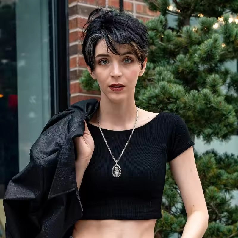 ✨ Mondlicht-Muse-Halskette – 🌙 Vintage-Oval-Anhänger für die moderne Göttin 💫