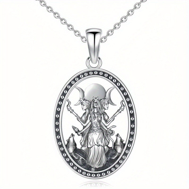 ✨ Mondlicht-Muse-Halskette – 🌙 Vintage-Oval-Anhänger für die moderne Göttin 💫