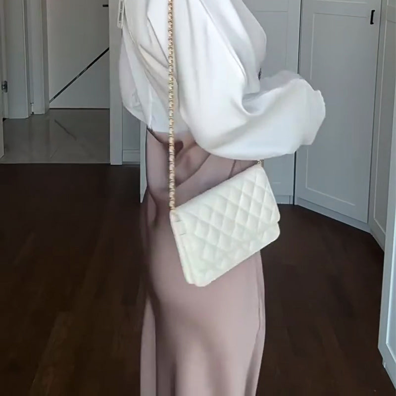 🎅🎁Weihnachtsangebot – 50 % Rabatt⏳Elegantes Damen-Langarmkleid mit Spitze und Patchwork🚀Versandkostenfrei