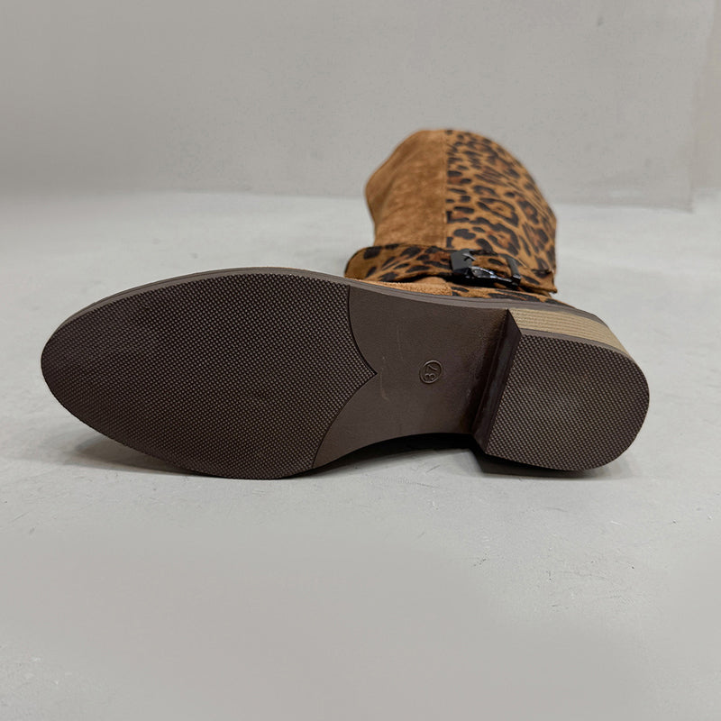 🔥Reitstiefel mit Leopardenmuster für Damen – Komfort, Stil und Selbstvertrauen bei jedem Schritt! 🐆